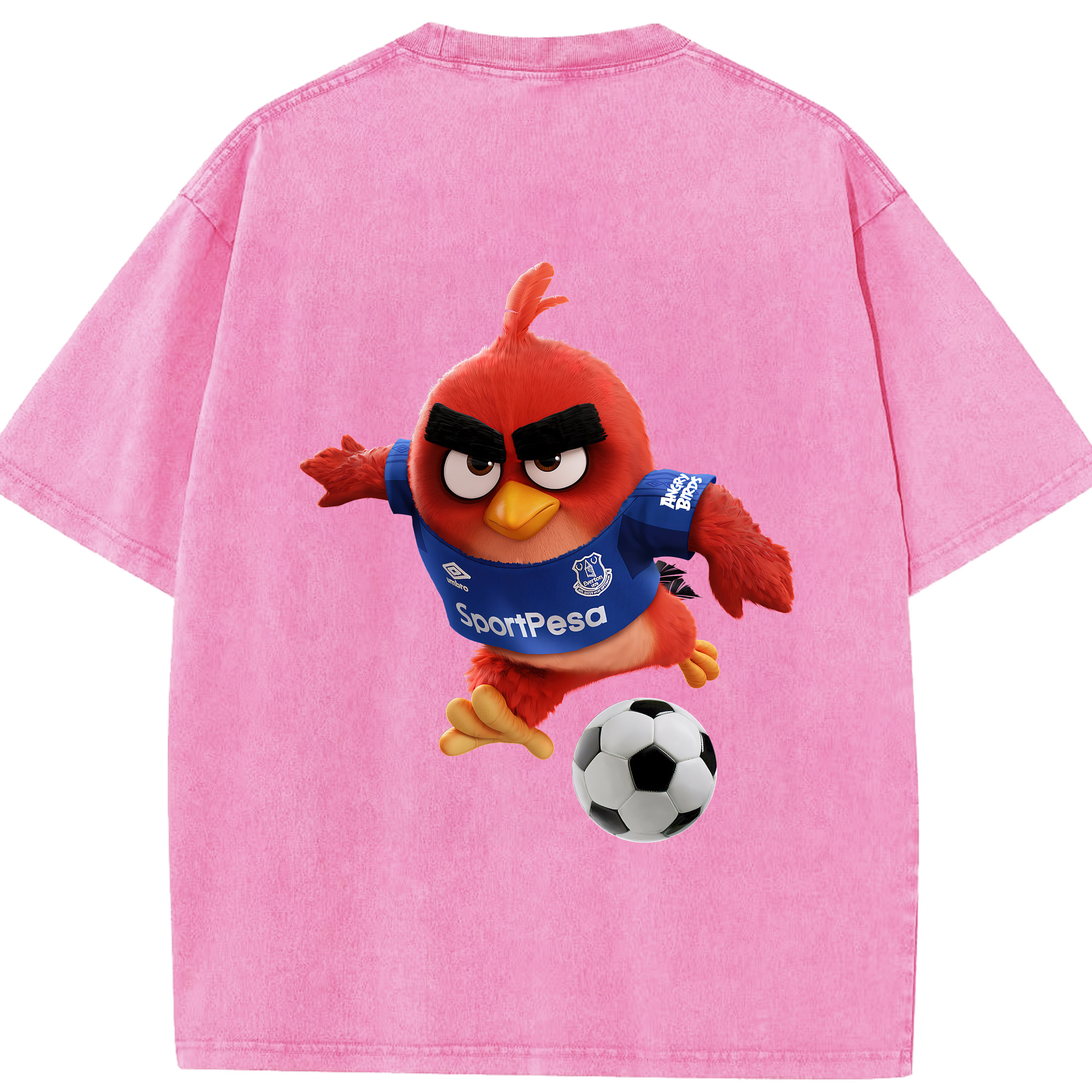 （画像用） Angry Birds アングリーバード 綿100% ヴィンテージ風 半袖Tシャツ（背面プリント）